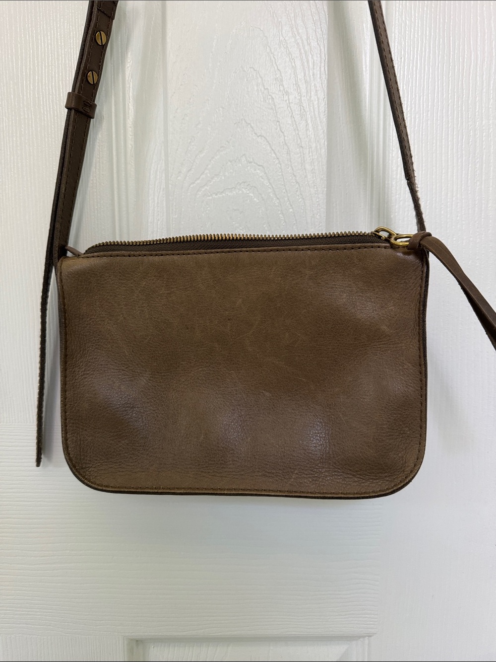 Madewell Brown Leather Crossbody Bag